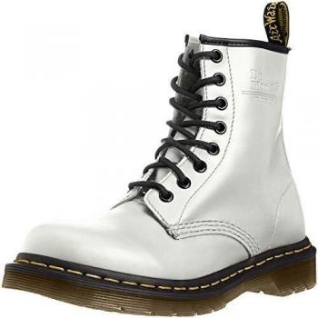 Dr. Martens 1460 Smooth White Lace-Up Leather Boots