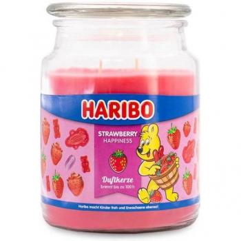 Vela Perfumada de Soja Haribo Strawberry Happiness - Bote Grande 510 g