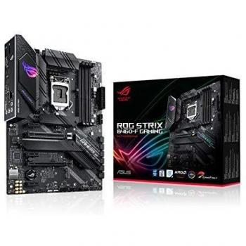 ASUS ROG Strix B460-F Gaming - Placa Base Gaming ATX Intel de 10a Gen LGA 1200, Dual M.2, DDR4, LAN 1Gb, HDMI, DP, USB 3.2 Gen 2, USB de Tipo C, Thunderbolt 3 e iluminación RGB Aura Sync