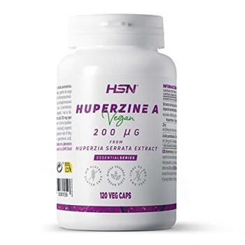 Huperzina A 200 mcg - 120 Cápsulas Vegetales, Extracto de Huperzia Serrata, No-GMO, Vegano, Sin Gluten