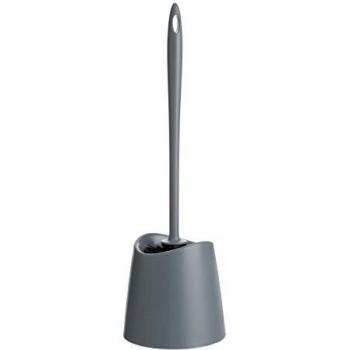 Tatay Escobilla de Baño WC Estandar, de Polipropileno, Cepillo Negro, Libre de BPA, Fabricado en España, Color Gris Antracita, Medidas 12 x 12 x 38 cm