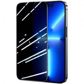Cristal Templado Joyroom Knight 2.5D para iPhone 14 Plus con Filtro Antispy y Marco Transparente