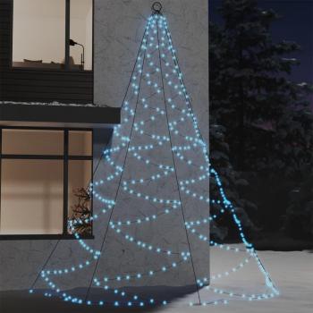 Árbol de Navidad LED blanco frío 720 luces 5 metros con gancho metálico