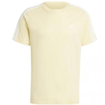 Camiseta Adidas Essentials Single Jersey 3-Stripes Hombre Amarillo
