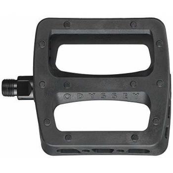Odyssey BMX Pedales Twisted Pro, color negro, de plástico.
