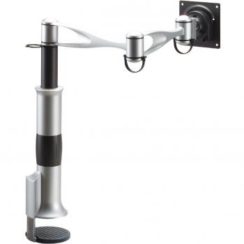 Bakker Elkuizen BNECA223 Brazo del Monitor plástico Flexible para Pantalla Plana, Plata y Negro