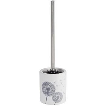 Escobillero de Cerámica Astera Blanco y Gris 10x39 cm