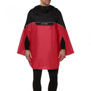 VAUDE - Chubasquero de ciclismo para hombre, tamaño XL, color rojo / negro