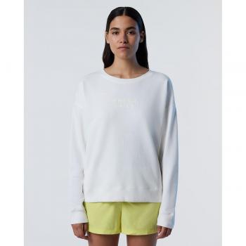 North Sails White Cotton Crew Neck Sweatshirt for Women - Size M