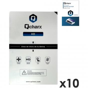 Láminas de protección frontales para tablet Qcharx Hydrogel HD QX1 Lite - 10 unidades, tamaño 300x200 mm