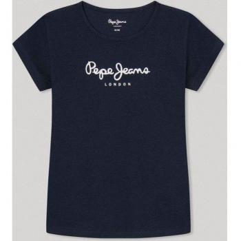 Camiseta de niña manga corta con diseño brillante Hana Glitter