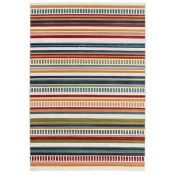 Tapete Infantil a Rayas Multicolor para Interior/Exterior, Emma, 80 x 150 cm