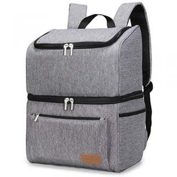 Lifewit Mochila Termica Bolsa de Compra Reutilizable Porta Alimentos de Refrigeración Aislado Resistente al Agua Portátil Mochila de Refrigeración Suave para la Playa/Picnic / Día de Campo/Barbacoa