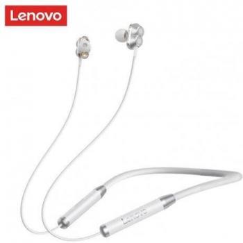 Auriculares Inalámbricos Lenovo HE08 con Banda para el Cuello, Estéreo HiFi, Magnéticos y Larga Duración de Batería para Deportes