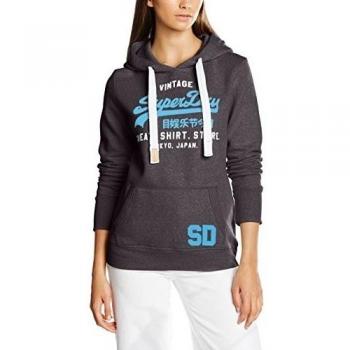 SUPERDRY G20010HNF1, Sudadera Para Mujer, Negro