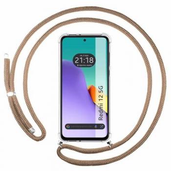 Funda Colgante Transparente con Cordón Camel para Xiaomi Redmi 12 5G