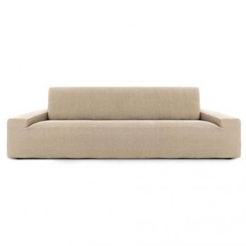 Funda sofá bielástica 5 plazas Roc, color beige, dimensiones 70 x 120 x 330 cm, modelo premium c/1