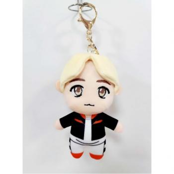 Llavero Tiny tan BTS Formna Jimin amarillo.