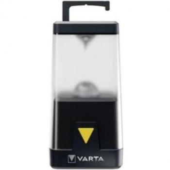 Varta Outdoor Ambiance L30RH Linterna de Camping 500 Lúmenes con Puerto USB, Color Negro, Funciona con 3 Pilas AA