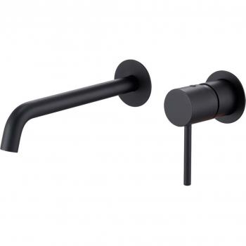 Grifo monomando de lavabo empotrado Imex Monza negro mate
