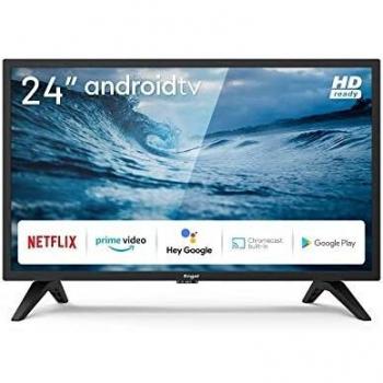 TV Engel, LE2490ATV, televisión LED Android TV de 24, resolución 1366 x 768 px, conexiones 3 HDMI, 2 USB 2.0, Chromecast built-in.