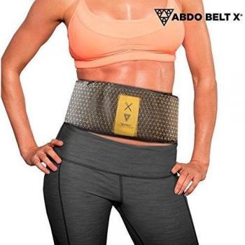 Apolyne IG104308 Cinturón Vibratorio, Unisex Adulto, Gris/Amarillo, Talla Única