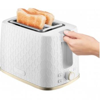 Tostadora Eléctrica SENCOR STS 7200WH Blanca 930W con 2 Ranuras y 7 Niveles de Tostado
