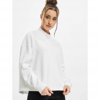 Urban Classics Women's Oversized High Neck Crew Sweatshirt - White 5XL