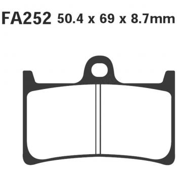 Juego de pastillas de freno EBC Brakes SFA252 737.00.28