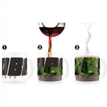 SD toys Star Wars Taza Térmica Boba Fett, Cerámica, Negro, 8 cm