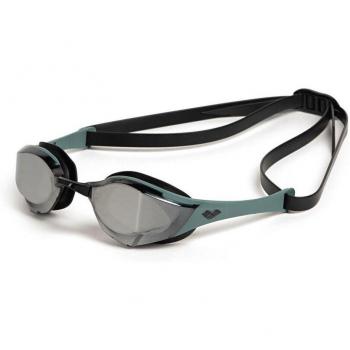 Gafas de natación Arena Cobra Edge Swipe negro verde con lentes espejadas gris