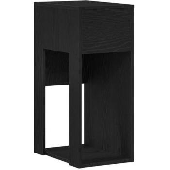 Torre de Ordenador con Cajón Negro 30x44x74 cm, Soporte para CPU