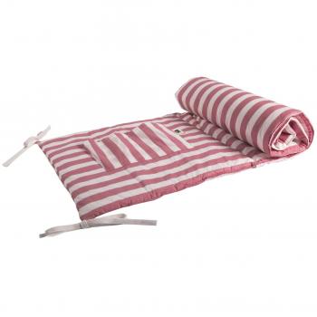Baby Bites ORIGINAL - Protector de cuna MARINERO estampado RAYAS ROSAS