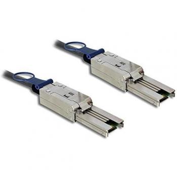 Cable Mini SAS SFF-8088 a Mini SAS SFF-8088 de 2 m, Macho/Macho, Negro