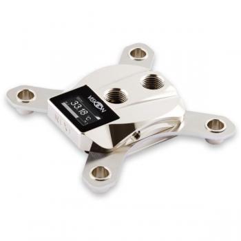Aquacomputer Cuplex Kryos NEXT VARIO LGA 1700 CPU Water Cooler, Nickel/Nickel