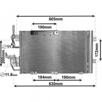 Van Wezel 37005454 condensador del sistema de climatización