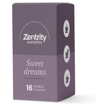 Infusión Sweet Dreams 16 bolsitas de Zentrity by Naturitas | Con melisa y pasiflora | Infusión para dormir | Infusión para el descanso | Sin teína | Vegan