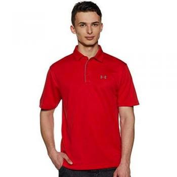Polo Técnico de Manga Corta Under Armour para Hombre Rojo Talla M