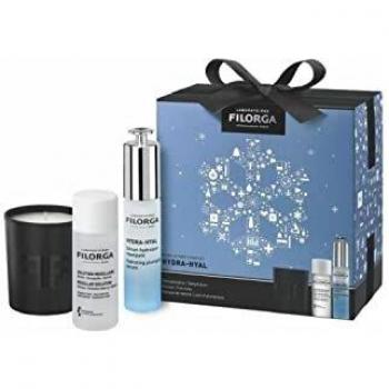 FILORGA Hydra-Hyal Intensive Hydrating Plumping Concentrate 30ml with Micellar Solution 50ml and Scented Candle Gift Set
