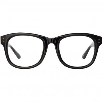 Linda Farrow EDSON LFL1385 C1 Men's Eyeglasses Black Size 55 - Blue Light Block Available