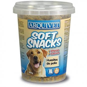 ARQUIVET Soft Snacks para Perro Huesitos Pollo 300 gr - Snacks, chuches, golosinas, premios, chucherías y recompensas para Perros - Comida Semi-húmeda complementaria