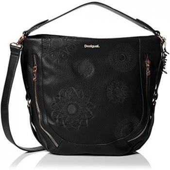 Desigual - MARTETA NEW ALEXA, Bolsa de Hombro Mujer, Negro