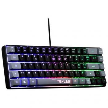 Teclado Gamer G-LAB Keyz Hydro - RGB, Filaire, 60% Compacto, Azerty Francés