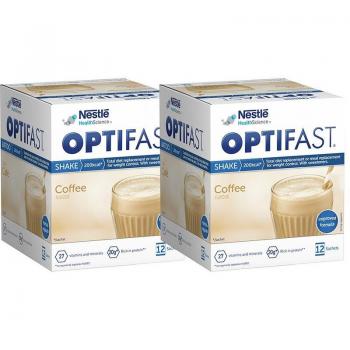 Optifast Batido Café Duplo Pack 24 Sobres Sustitutivos de Comida para Dietas