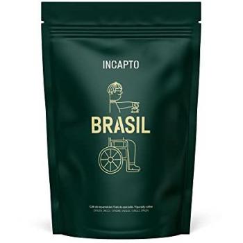 Incapto Café en Grano Natural - Café Especialidad | Café Brasil Grano | Café en Grano Arábica 100% | +80 puntos SCA | Tueste Natural y Artesanal | Paquete de 1000 gr