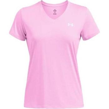 Camiseta de fitness Under Armour Tech V-neck Twist Short Sleeve Rosa XL Mujer