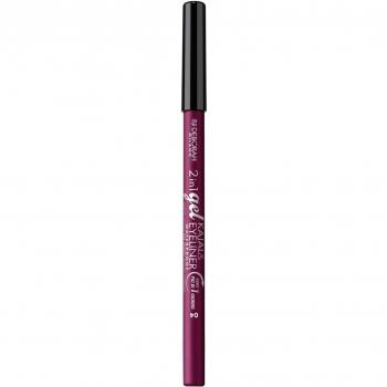 Lápiz Gel 2 en 1 Kajal y Eyeliner Waterproof Preciso Intenso Morbido 04 Berenjena Deborah Milano