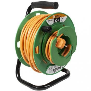 Enrollacable Eléctrico con Tambor de 25 metros en color Naranja