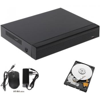 DVR Híbrido AHD Cloud IP 8 Canales 5 MPX con Disco Duro de 500 GB