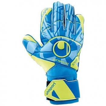 uhlsport Control Soft Pro Guantes de Portero, Juventud Unisex, Radar Blue/Fluo Yellow/Black, 11